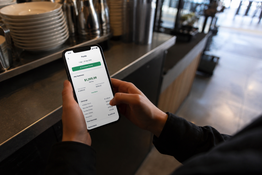 Hospitality employer reviewing payroll and staff rosters under the new Employment Leave Act
